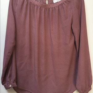 LOFT Petite Long-Sleeve Blouse